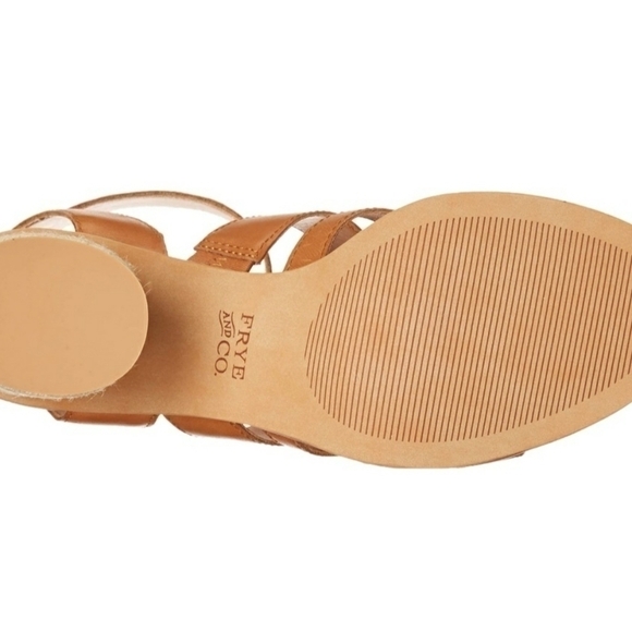 FRYE & Co. Leiah Mixed Strap Sandal Cognac sz. 6 - Picture 7 of 11